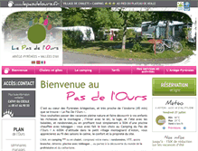 Tablet Screenshot of lepasdelours.fr
